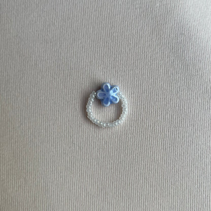 Blue Flower Ring